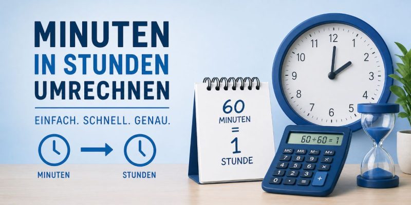 Minuten in Stunden Rechner
