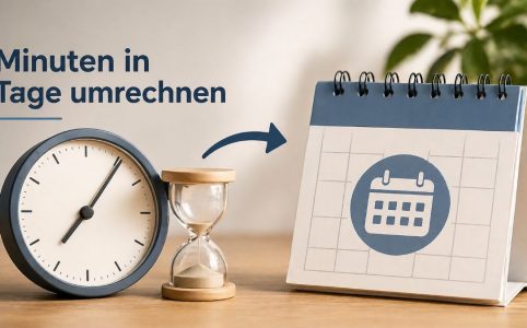 Minuten in Tage umrechnen