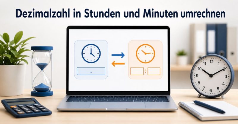 Dezimal in Stunden und Minuten