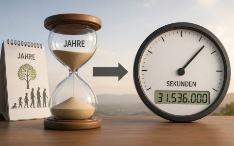 Jahre in Sekunden umrechnen