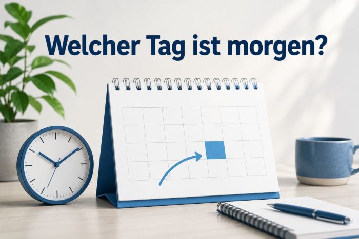 Welcher Tag ist morgen? - Aktuelle Kalender Woche