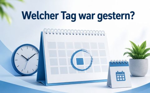 Welcher Tag war gestern?