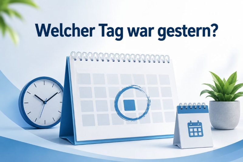 Welcher Tag war gestern?