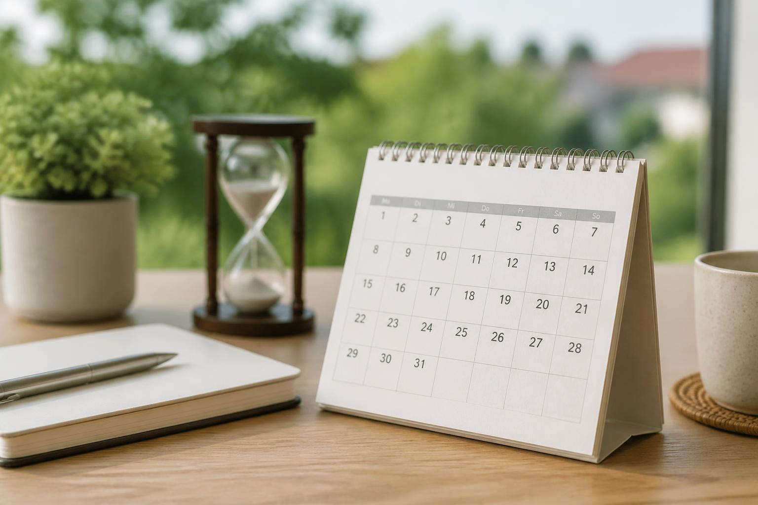 Der wievielte Tag des Jahres ist heute? - Aktuelle Kalender Woche