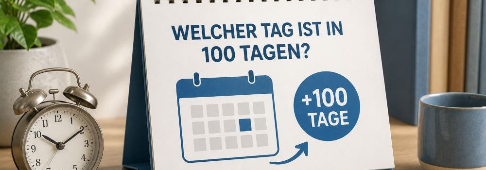 Welcher Tag ist in 100 Tagen?